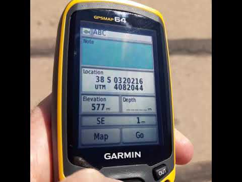 (GPSMAP 64 GARMIN) Using way-points manager