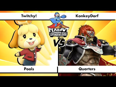 Peabnut C.C.C.C. - Pools Winners Quarter Final - Twitchy! (Isabelle) vs KonkeyDorf (Ganondorf)