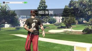 gta online golf hole in one on hole 4
