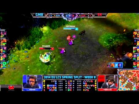 GMB Diamondprox big plays with Lee Sin | GMB vs SK - EU LCS 2014 Spring W8D2