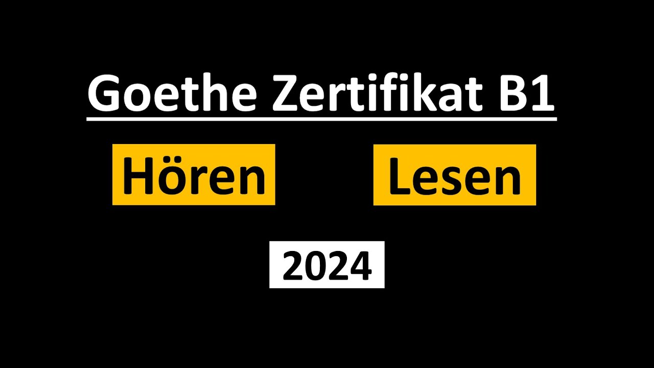 Goethe Zertifikat B1 Hören, Lesen Modelltest mit Antworten am Ende || Vid - 239