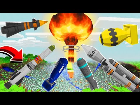 BÜTÜN GİZLİ ATOM BOMBALARI PATLARSA NE OLUR ? 😱 - Minecraft