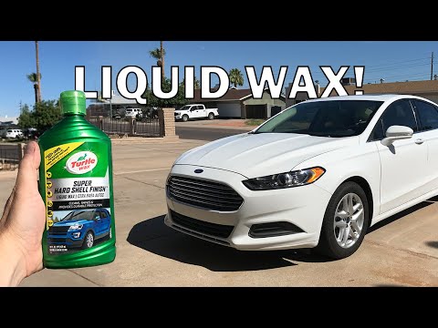 Wash & Wax | Turtle Wax Super Hard Shell Finish | Detailing a Ford Fusion 2014 | Family Fun!