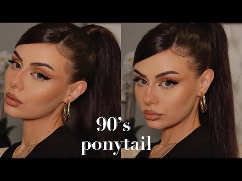 Quick & Easy 90's Ponytail Tutorial | Trendy