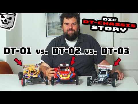 The DT Chassis Story 2WD Tamiya BUGGIES in comparison DT01 vs DT02 vs DT03