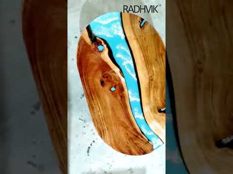 Round Epoxy Resin Coffee Table