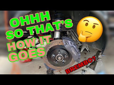 HOW TO INSTALL CADILLAC ATS BREMBO BRAKES ON A MUSTANG