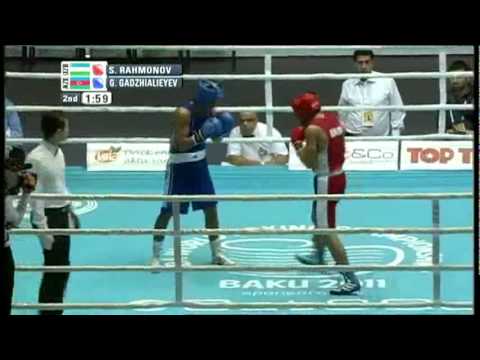 Light Welter (64kg) R16 - Sanjarbek R. (UZB) VS  Gaybatulla G.(AZE) - 2011 AIBA World Champs