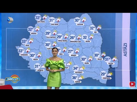 Dimineata cu Noi(29.07.2022) - Averse insotite de descarcari electrice in cea mai mare parte a tarii