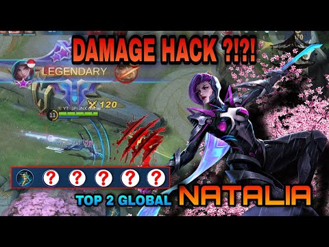 INSANE DAMAGE HACK ?!?! - Top 2 Global Natalia Gameplay | Mobile Legends