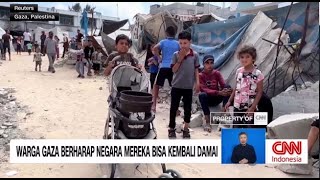 Warga Gaza Berharap Negara Mereka Bisa Kembali Damai