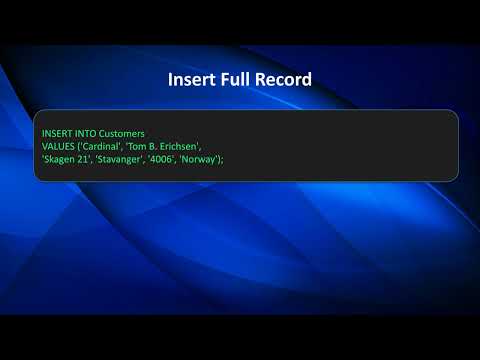 Sql Insert Into Statement Explained Insert Single Multiple Rows Lesson 18