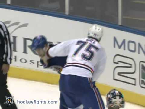 Hal Gill vs Matt Martin Oct 29, 2010