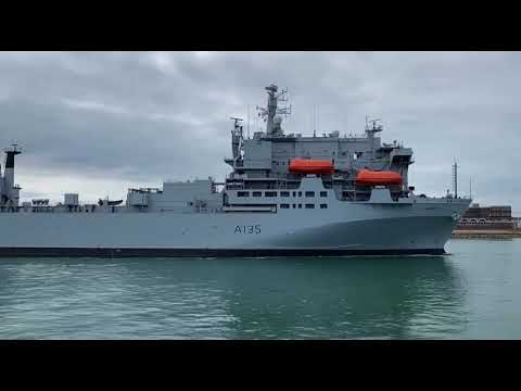 RFA Argus (A135) Inbound - September 1, 2021 - Portsmouth, England
