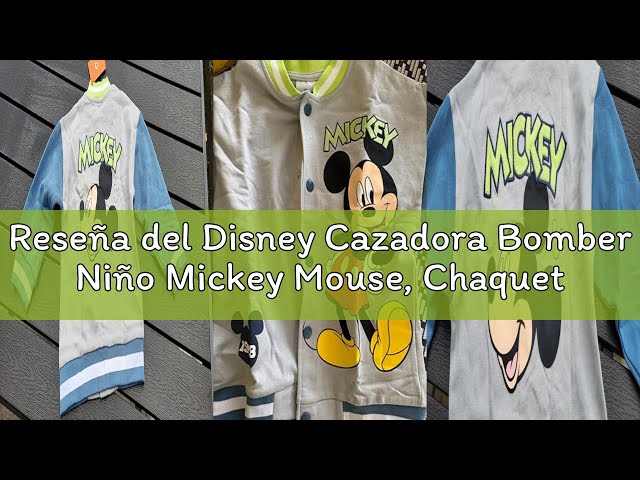 Vídeo relacionado con Disney Cazadora Bomber Niño Mickey Mouse, Chaqueta Mickey Para Niño, Chaquetas Béisbol De Algodón Para Verano, Gris 8-9 Años