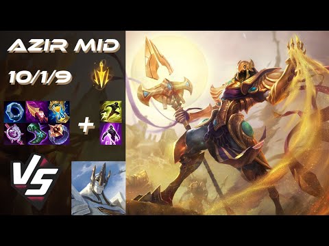 MID Azir vs Galio - EU Grandmaster Patch 25.S1.5