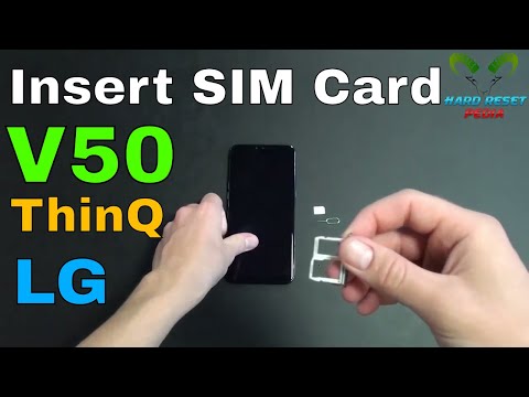LG V50 ThinQ Insert The SIM Card