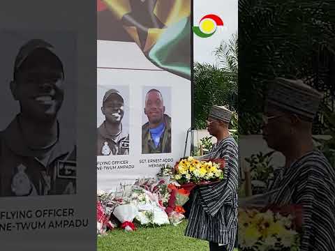 NDC Council of Elders led by Mahama Iddrisu lays flowers in honour of helicopter crash victims