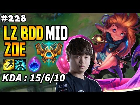 LZ Bdd Zoe vs Twisted Fate MID - Korea Challenger Season 8