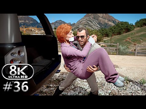GTA V 8K Ultra Graphics Gameplay Walkthrough Part 36 - GTA V 8K 60FPS PC No Commentary