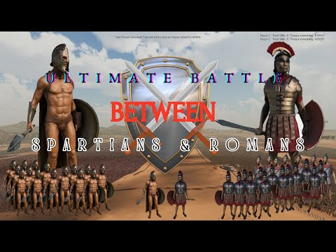 4 MILLION SPARTANS vs 5 MILLION ROMANS | Ultimate Epic Battle Simulator 2 | "4K" | UHD | 60FPS | PC