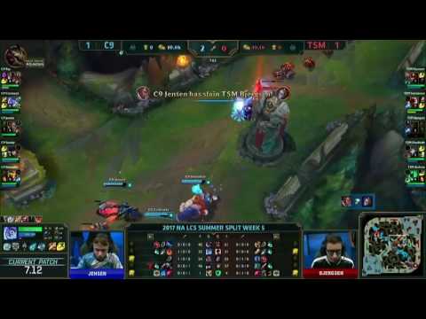 Jensen with the solo kill onto Bjergsen!