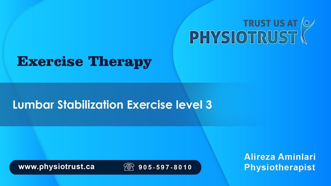 NO 35 / Lumbar Stabilization Exercise level 3