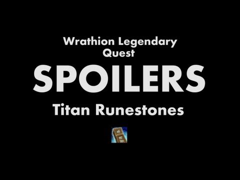 Wrathion Legendary SPOILER - (Titan Runestones)