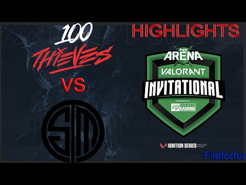 TSM vs 100 Thieves HIGHLIGHTS / BEST MOMENTS / PAX Arena VALORANT Invitational BO3