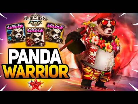 He Loves to Play with PANDA WARRIORS - Summoners War