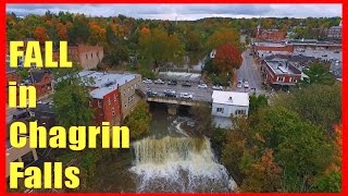 Chagrin Falls in the FALL - Drone Ohio - Chagrin Falls, Ohio October 2016