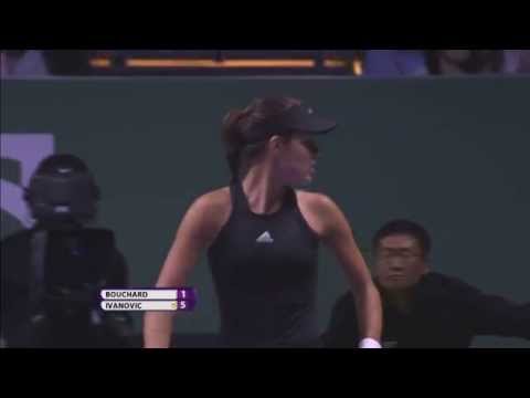 Ana Ivanovic vs Genie Bouchard | 2014 WTA Finals Highlights