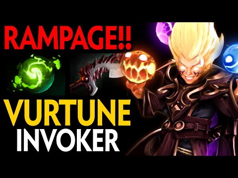 RAMPAGE!! EPIC VURTUNE INVOKER REFRESHER + ABYSSAL BLADE COMBO | Dota 2 Invoker