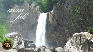 【4K映像】幻想的な苗名滝／日本の滝100選の大迫力 !!