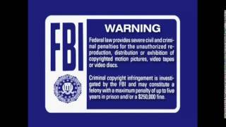 Blue FBI Warning Screens (2000)