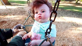 Taking Reborn Babies Tommy and Toddler Kennedy to the Park | The Patsy Family