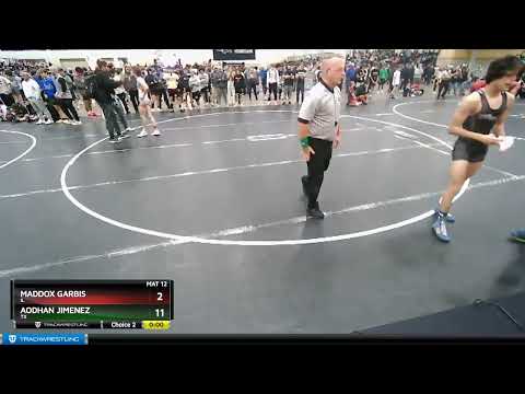 106 Lbs Cons. Round 2 - Maddox Garbis, IL Vs Aodhan Jimenez, TX 9b98
