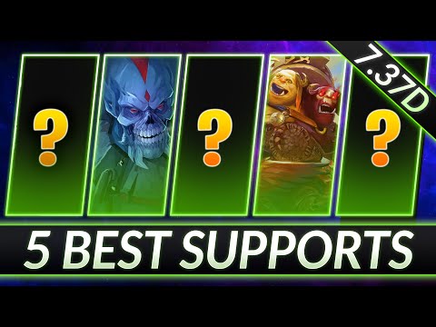 TOP 5 NEW BROKEN Hard Supports in 7.37d - Best META Pos. 5 Heroes - Dota 2 Meta Guide