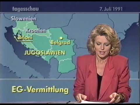 Tagesschau (Fragment), ARD 7.7.1991 21:47 Uhr