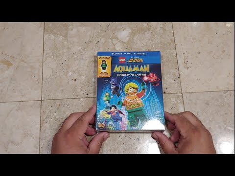 LEGO DC Comics Super Heroes: Aquaman: Rage Of Atlantis Blu-Ray,DVD,Digital Unboxing