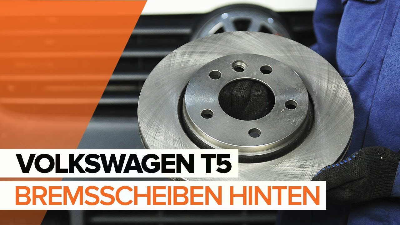 Wie VW Multivan T5 Bremsscheiben hinten wechseln - Anleitung