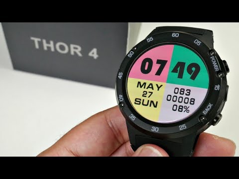 Zeblaze Thor 4 Android 7 Smart Watch Review - 580mAH - 1GB+16GB Video