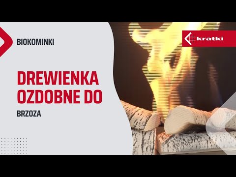 Drewienka ozdobne do biokominków - BRZOZA - KRATKI