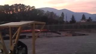 preview picture of video 'Iron Rattler Track for Six Flags Fiesta Texas at RMC Plant in Hayden, Idaho - 10/7/12'