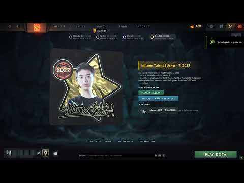 Inflame chinese talent voice line 2022 dota 2