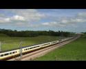 186mph Eurostar blasts through Kent, England on the new High Speed 1 (HS1)