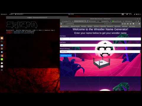 Sunshine CTF 2019 - Wrestler Name Generator