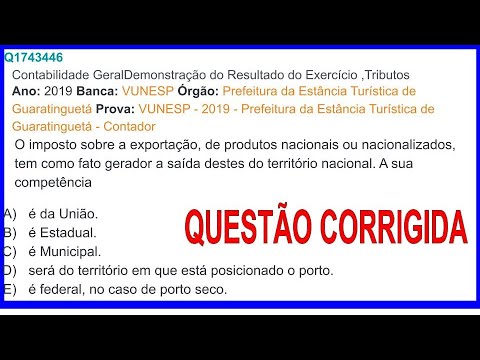 692- contabilidade Prova: VUNESP - 2019 - Prefeitura da Estância Turística de Guaratinguetá Contador