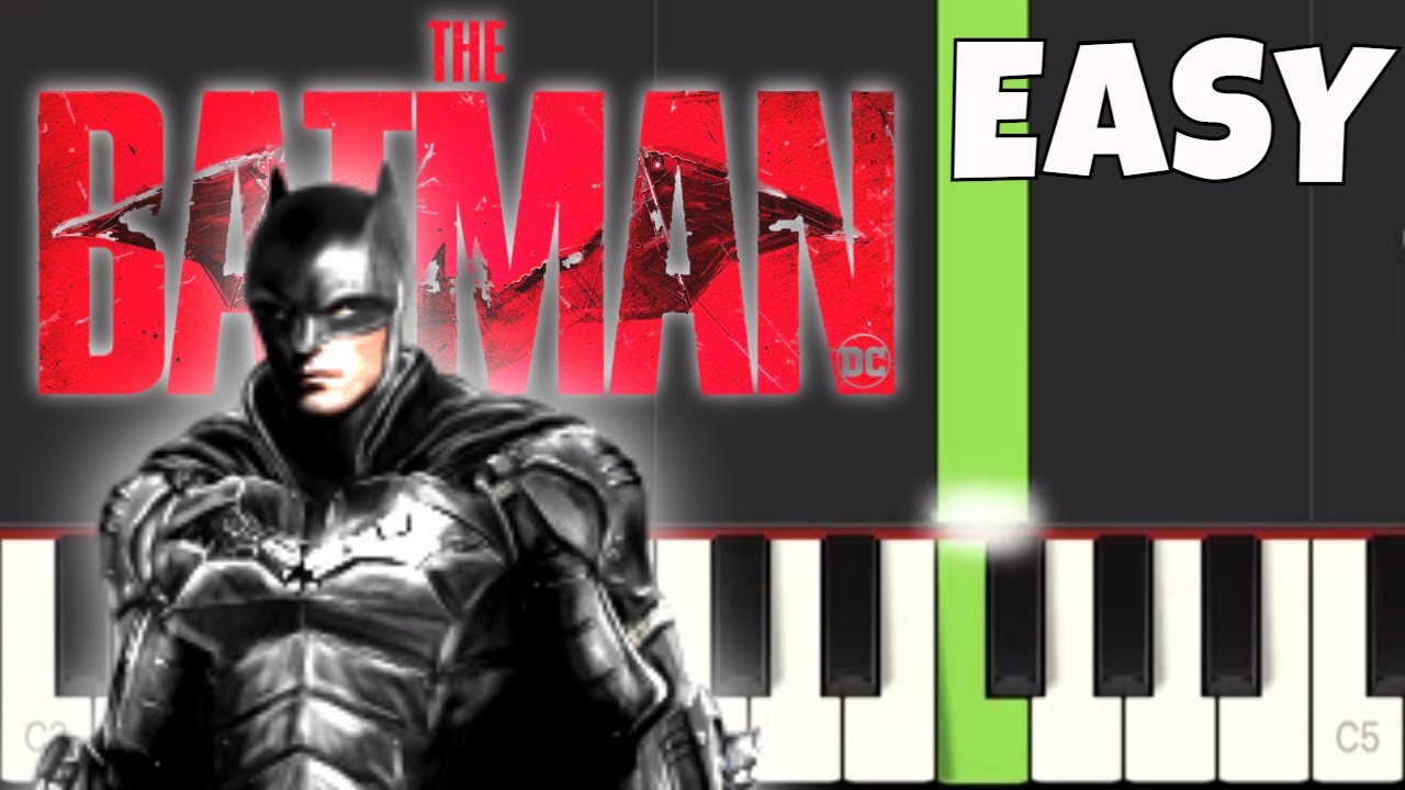 The Batman Theme - EASY Piano Tutorial