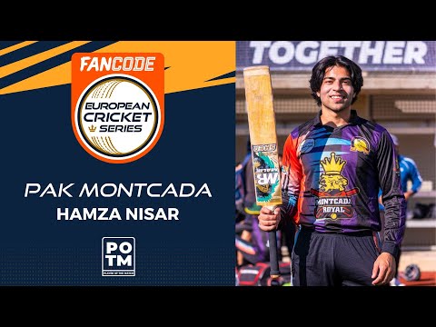 POTM: H.Nisar - Match 34 - PMC vs PIC | Highlights | FanCode ECS Spain, Barcelona 2022 | ECS22.708
